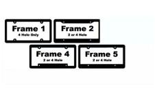 Non Imprinted Plastic License Plate Frames | 3 - Blank Frame Styles