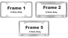 Solid Brass Engraved Metal License Plate Frame | Frame Options