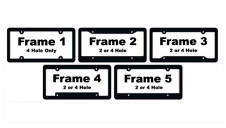 Raised Plastic License Plate Frame | frame styles