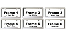 Heightened Chrome Faced License Frame | frame styles