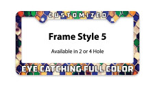 Full Color Plastic License Plate Frame | Frame Style 5