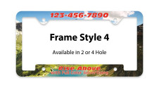 Full Color Plastic License Plate Frame | Frame Style 4