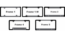 Chrome License Plate Frame with Full Color Insert | Frame Styles