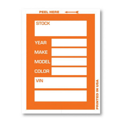 Stock Stickers | Orange Stock Sticker