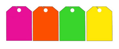 Mirror Hang Tags | Fluorescent Mirror Tags-blank
